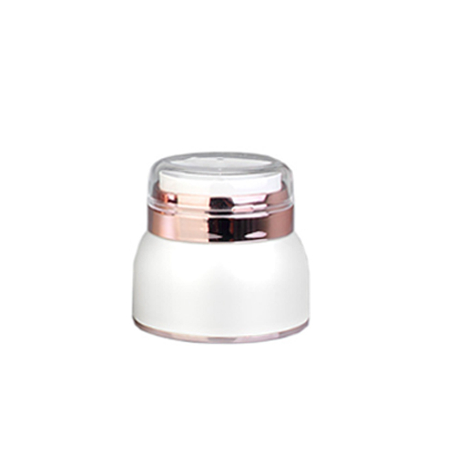 30g 50g White Acrylic Plastic Double Wall Cream Jar