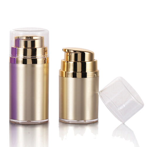 30ml 50ml Gold Acrylic Plastic Cosmetic Airless Lotion Bottle