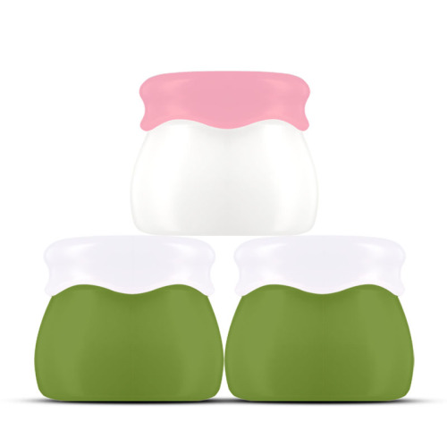 180g White Green PET Plastic Cream Jar
