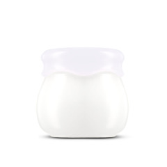 10g White PET Plastic Cream Jar