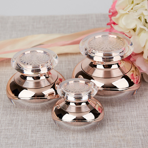 15g 30g 50g Gold Acrylic Plastic Cream Jar