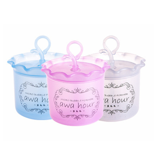 White Blue Pink PP Plastic Cleanser Foam Cup