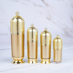 10ml 30ml 50ml 100ml Gold Acrylic Plastic Cosmetic Lotion Bottle