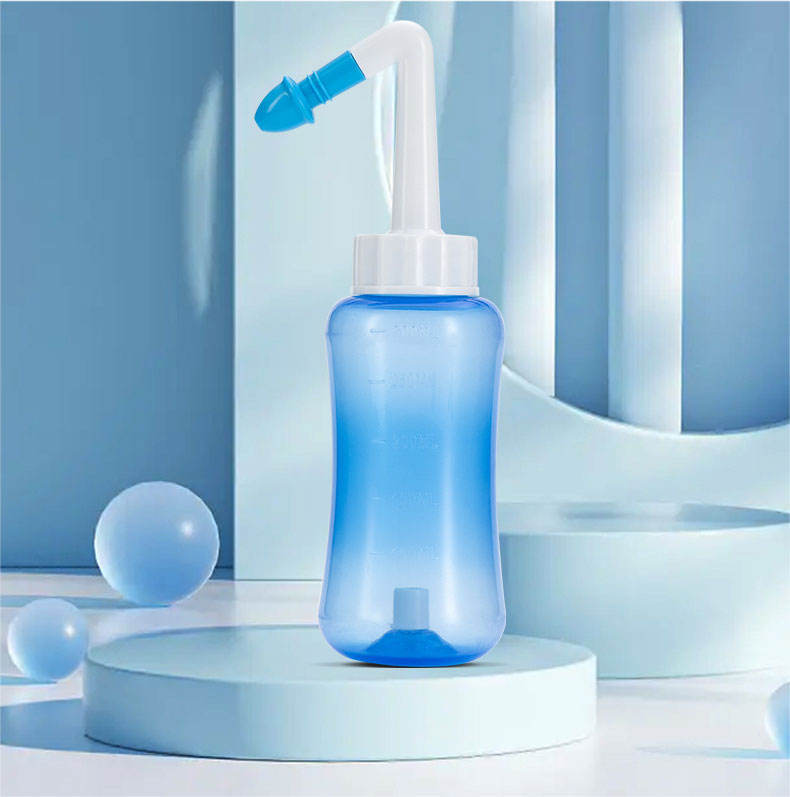 300ml Saline Nose Wash Pot Design of Color Nose Wash Pot with Angle between Adults and Children Nose washing bottle