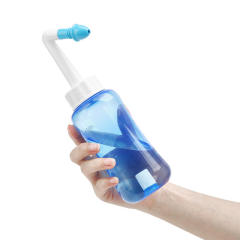 300ml Saline Nose Wash Pot Design of Color Nose Wash Pot with Angle between Adults and Children Nose washing bottle