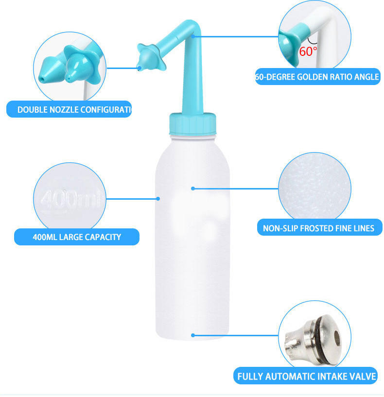 Adult children nasal wash bottle nasal wash pot normal saline nasal wash cleaner nasal irrigation bottle