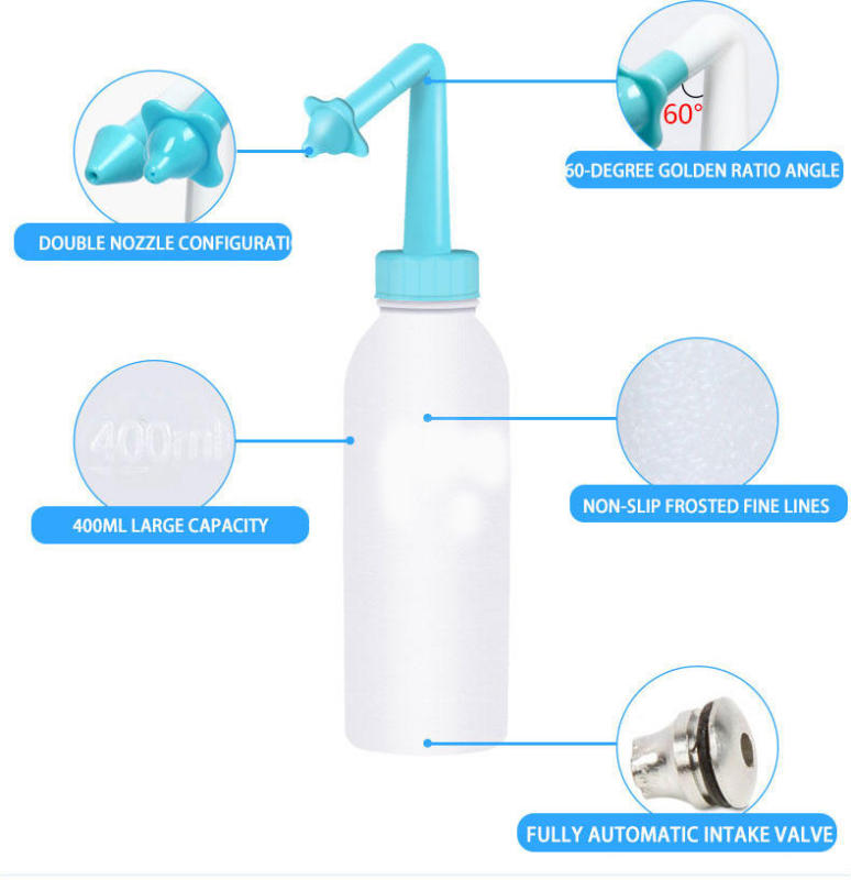 Adult children nasal wash bottle nasal wash pot normal saline nasal wash cleaner nasal irrigation bottle
