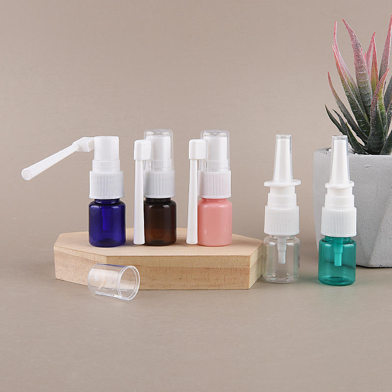 5ml Small 360 Degree Rotation Trunk Plastic Liquid Medicine Oral Spray Bottle Nasal Spray Bottle