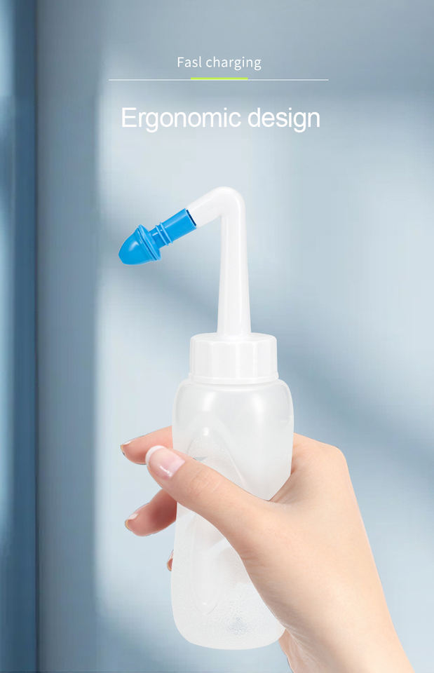 Adults Children 300ml Sinus Rinse from Nasal dust and bacteria aspirator cleaner manual large-capacity portable nose washer
