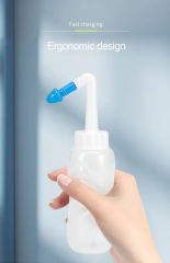 Adults Children 300ml Sinus Rinse from Nasal dust and bacteria aspirator cleaner manual large-capacity portable nose washer