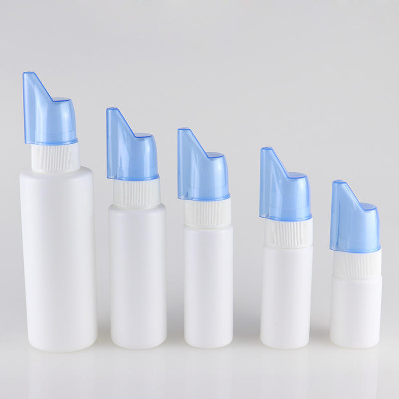 Wholesale nasal spray bottles empty medical nasal spray tube 30ml 50ml 60ml 70ml 100ml 200ml bottle with nasal spray pump