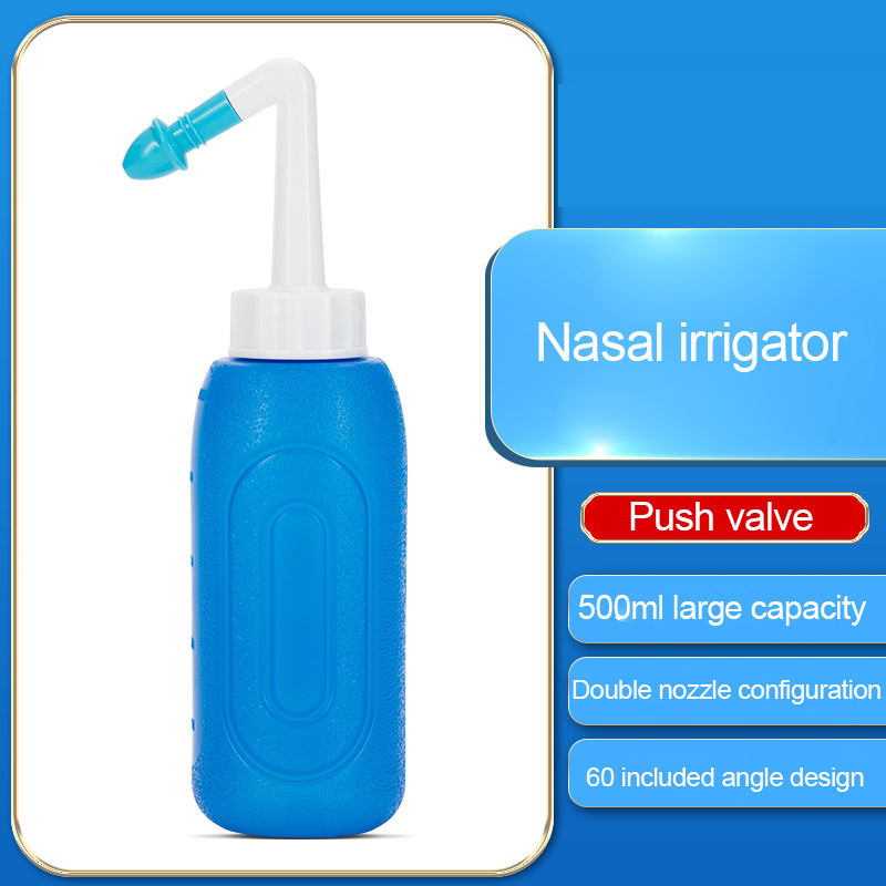 300ml Saline Nose Wash Pot Design of Color Nose Wash Pot with Angle between Adults and Children Nose washing bottle