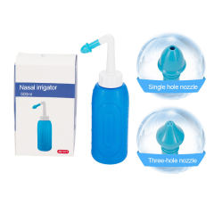 300ml Saline Nose Wash Pot Design of Color Nose Wash Pot with Angle between Adults and Children Nose washing bottle