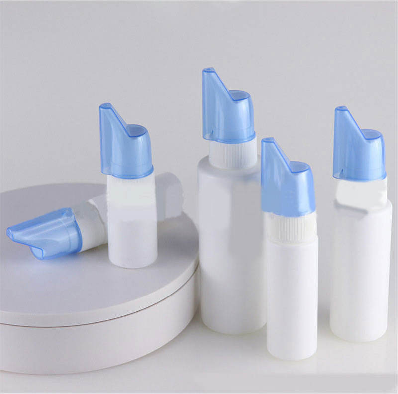 Wholesale nasal spray bottles empty medical nasal spray tube 30ml 50ml 60ml 70ml 100ml 200ml bottle with nasal spray pump