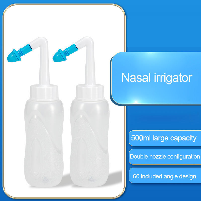 Adults Children 300ml Sinus Rinse from Nasal dust and bacteria aspirator cleaner manual large-capacity portable nose washer