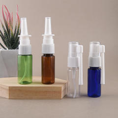 15ml Empty Pharmaceutical Plastic Bottle Amber Oral Nasal Throat Mist Spray Bottle nasal spray bottle