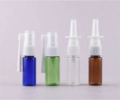15ml Empty Pharmaceutical Plastic Bottle Amber Oral Nasal Throat Mist Spray Bottle nasal spray bottle