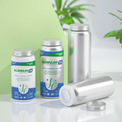 Vitamin Aluminum Metal Cans Empty Good Sealing Wide Mouth Supplement Bottle Aluminum Vitamin Bottles