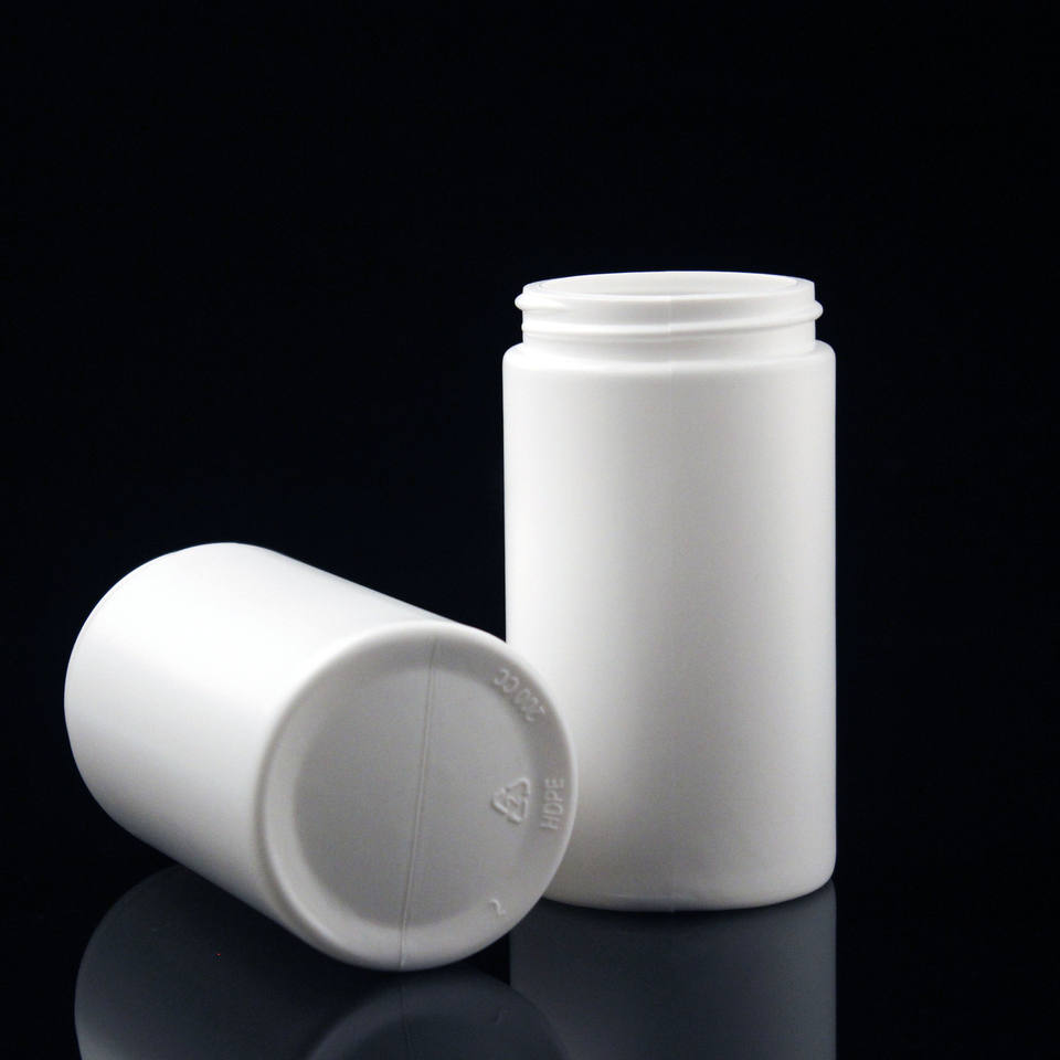 200ml white mints packaging bottles capsules pills tabletting bottles food and drug-grade health care products bottles