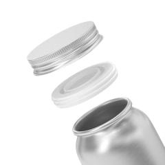 Vitamin Aluminum Metal Cans Empty Good Sealing Wide Mouth Supplement Bottle Aluminum Vitamin Bottles