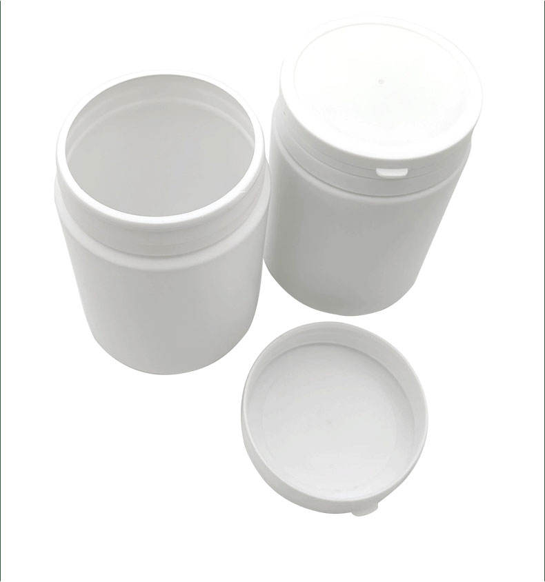 800ml tear bottle white plastic bottle hdpe food grade plastic jar wide mouth bottle plastic jar