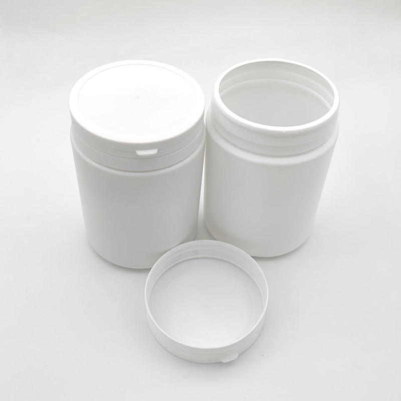 800ml tear bottle white plastic bottle hdpe food grade plastic jar wide mouth bottle plastic jar