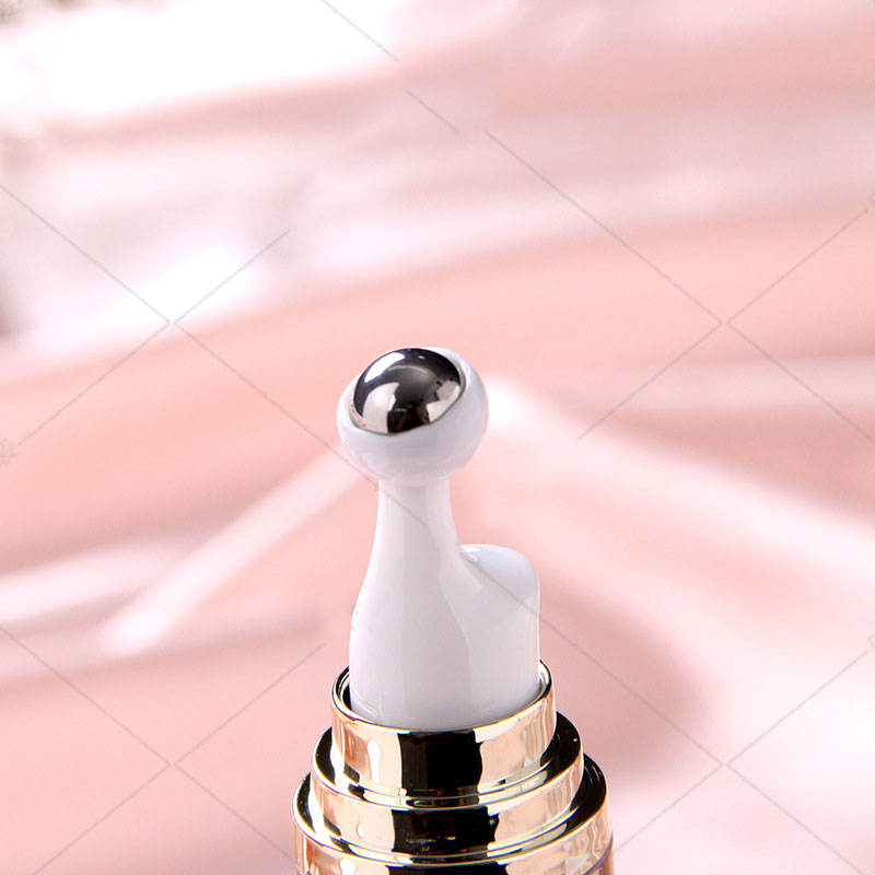 Round ball eye cream bottle 15g20ml pressing essential oil walking bead acrylic massage eye cream. Flat empty pipe