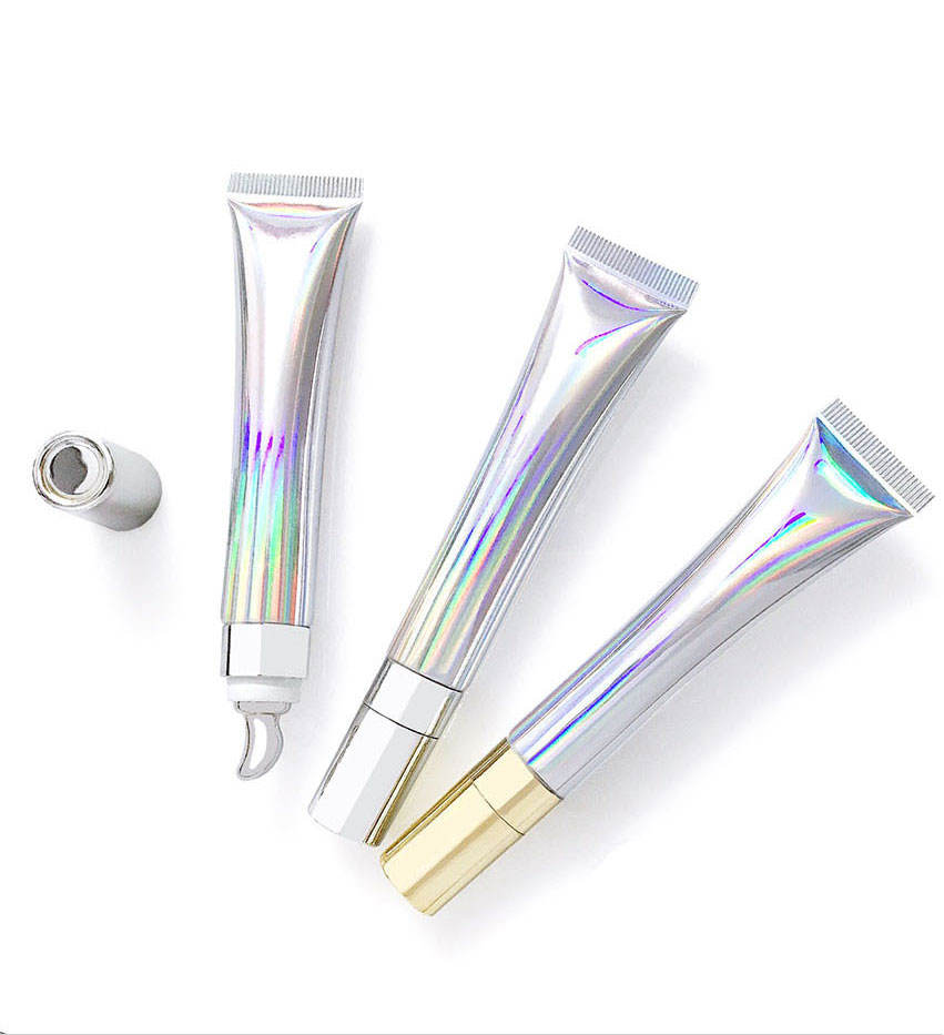 20ml/g full hot laser silver cosmetic hose lip gloss honey eye cream emulsion zinc alloy/ceramic head