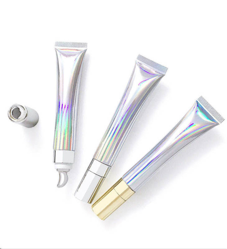 20ml/g full hot laser silver cosmetic hose lip gloss honey eye cream emulsion zinc alloy/ceramic head