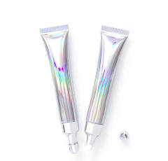 20ml/g full hot laser silver cosmetic hose lip gloss honey eye cream emulsion zinc alloy/ceramic head