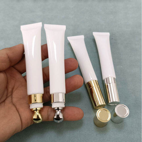 10ml 15gml 20ml Eye Cream Tube electric common alloy massage head gold and silver white hose