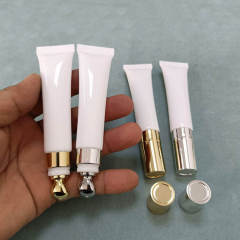 10ml 15gml 20ml Eye Cream Tube electric common alloy massage head gold and silver white hose