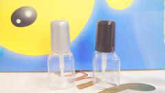 5Ml square plastic nail polish bottle, PETG environmental protection plastic nail polish bottle for children