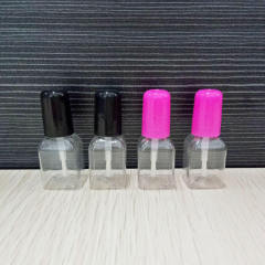 5Ml square plastic nail polish bottle, PETG environmental protection plastic nail polish bottle for children