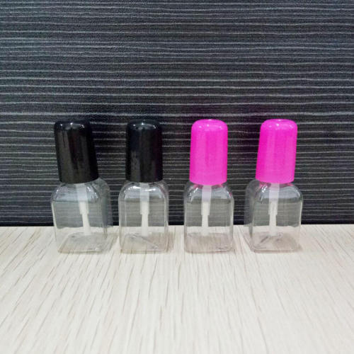 5Ml square plastic nail polish bottle, PETG environmental protection plastic nail polish bottle for children