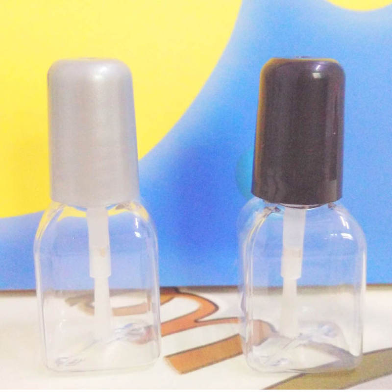 5Ml square plastic nail polish bottle, PETG environmental protection plastic nail polish bottle for children