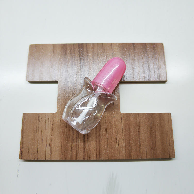 4ml Tulip Shape Empty Plastic Nail Polish Bottle For Children PETG Nail Polish Bottles With Brush empty bottle