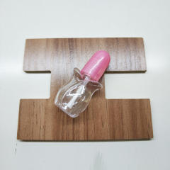 4ml Tulip Shape Empty Plastic Nail Polish Bottle For Children PETG Nail Polish Bottles With Brush empty bottle