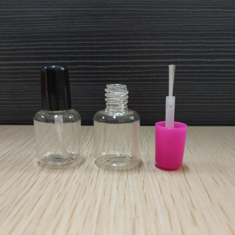 6ml short cylindrical nail polish bottle PETG plastic bottle children's water-based nail polish bottle