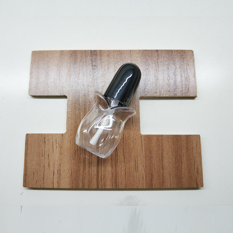 4ml Tulip Shape Empty Plastic Nail Polish Bottle For Children PETG Nail Polish Bottles With Brush empty bottle