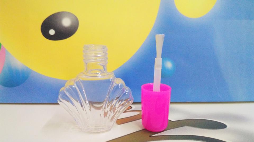 Nail Polish bottle PETG plastic children's nail polish bottle water-based nail polish shell-shaped