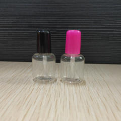 6ml short cylindrical nail polish bottle PETG plastic bottle children's water-based nail polish bottle