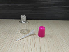 6ml short cylindrical nail polish bottle PETG plastic bottle children's water-based nail polish bottle