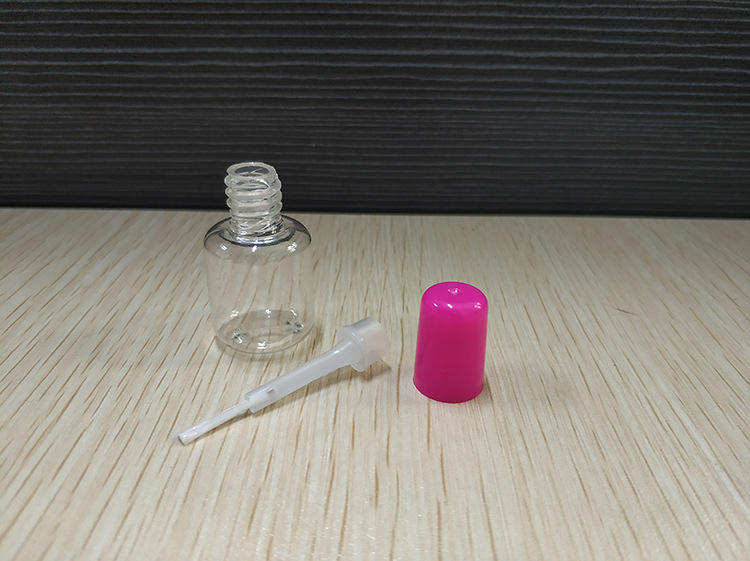 6ml short cylindrical nail polish bottle PETG plastic bottle children's water-based nail polish bottle
