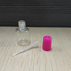 6ml short cylindrical nail polish bottle PETG plastic bottle children's water-based nail polish bottle