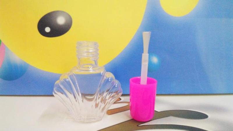 Nail Polish bottle PETG plastic children's nail polish bottle water-based nail polish shell-shaped