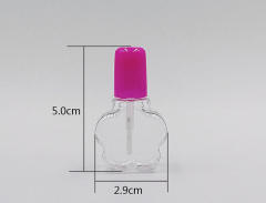 6-7ml plastic nail polish bottle water-based nail polish bottle plum blossom-shaped brush bottle PETG for children