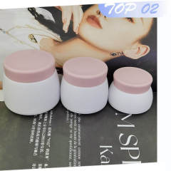 Stock Plastic PP White Frosted empty 15g 30g 50g cosmetic drug packaging bottles cream jar for Baby face cream