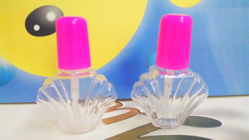 Nail Polish bottle PETG plastic children's nail polish bottle water-based nail polish shell-shaped