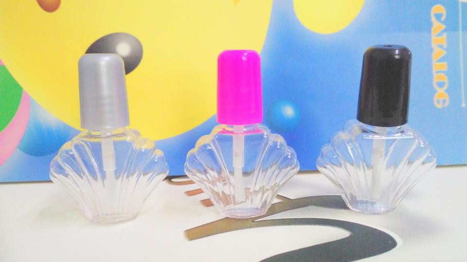 Nail Polish bottle PETG plastic children's nail polish bottle water-based nail polish shell-shaped